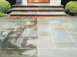 blue stone before and after