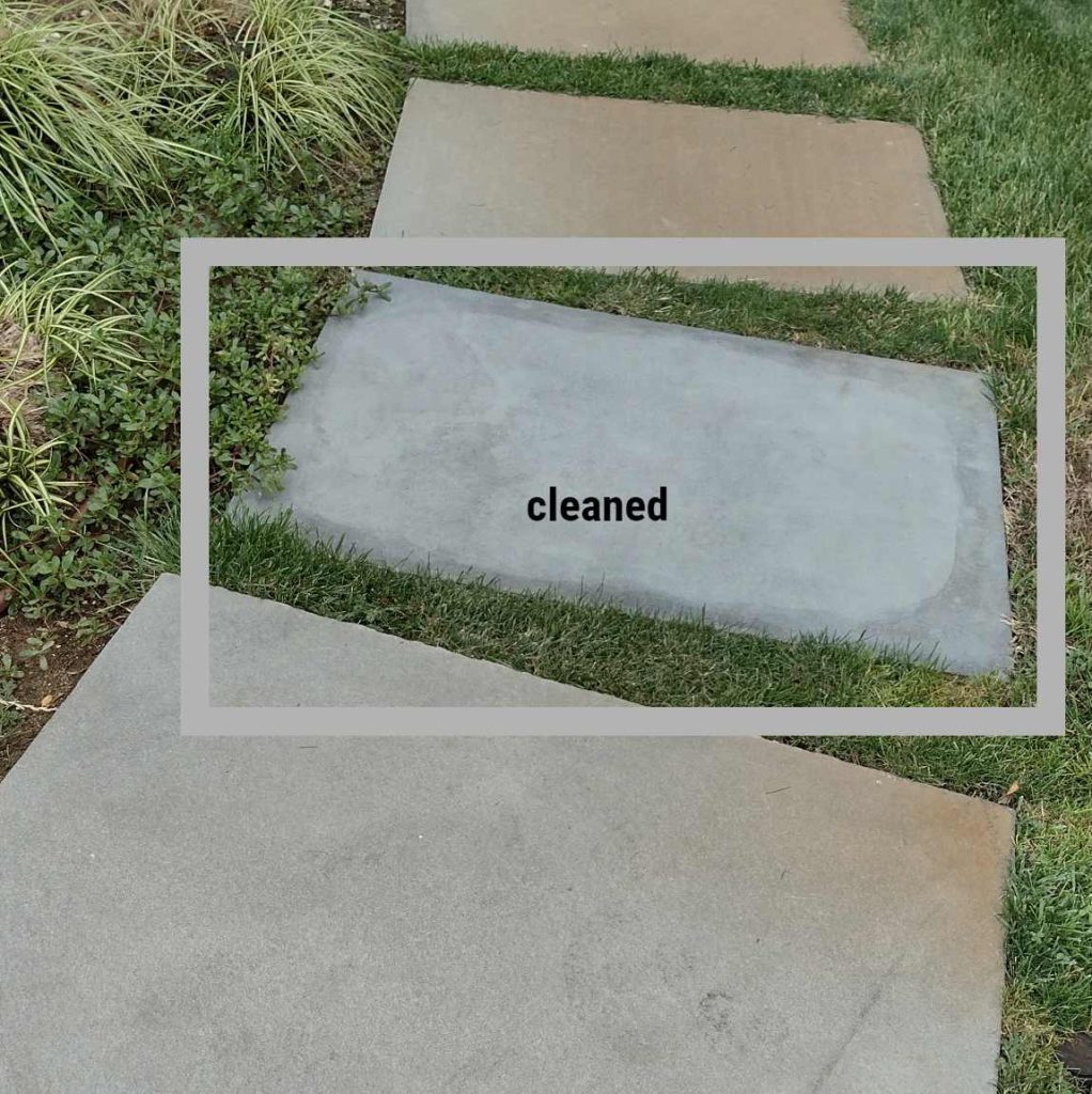 iron stains removed before and after