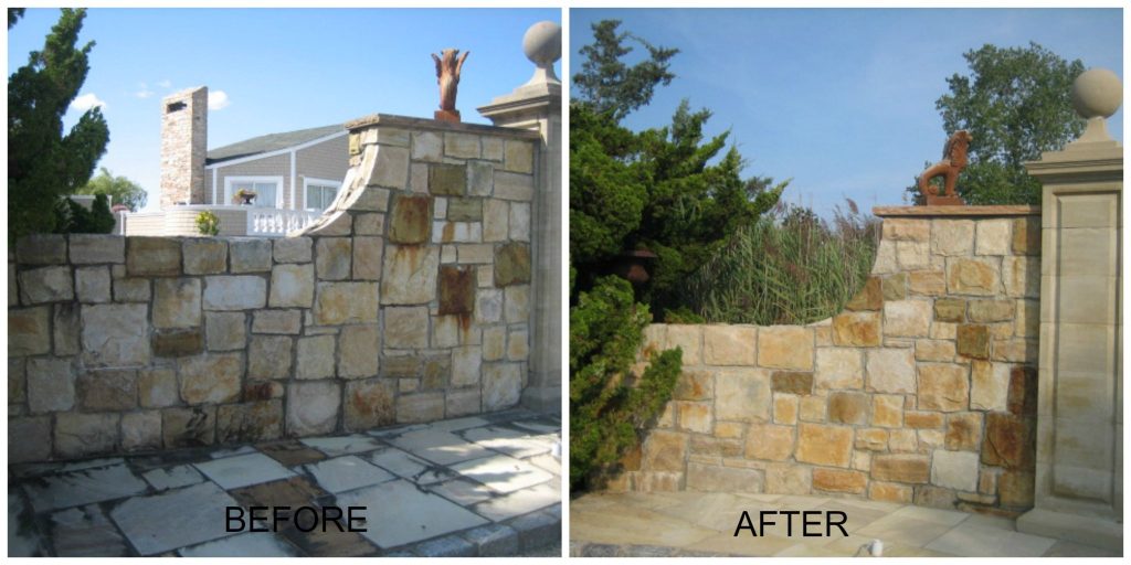Iron water stain removal before and after