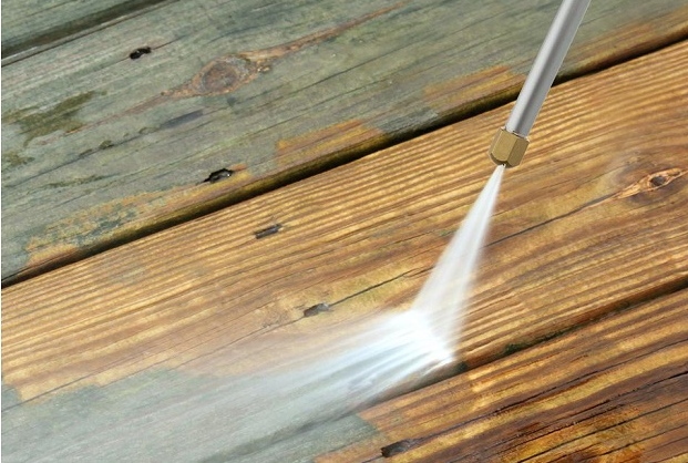 cleaning deck