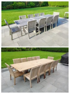 outdoor furniture before and after