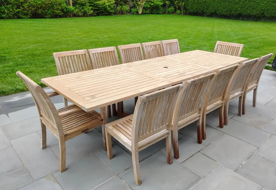 cleaned outdoor furniture